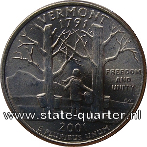 Vermont State Quarter 2001