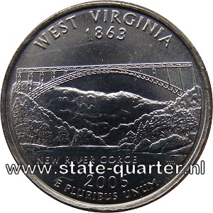 West Virginia State Quarter 2005